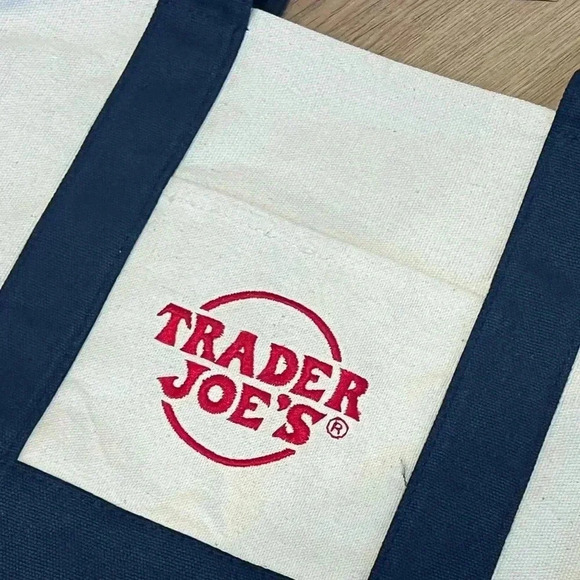 Trader Joe’s Mini Tote Bag in Navy- BRAND NEW! - Picture 2 of 4